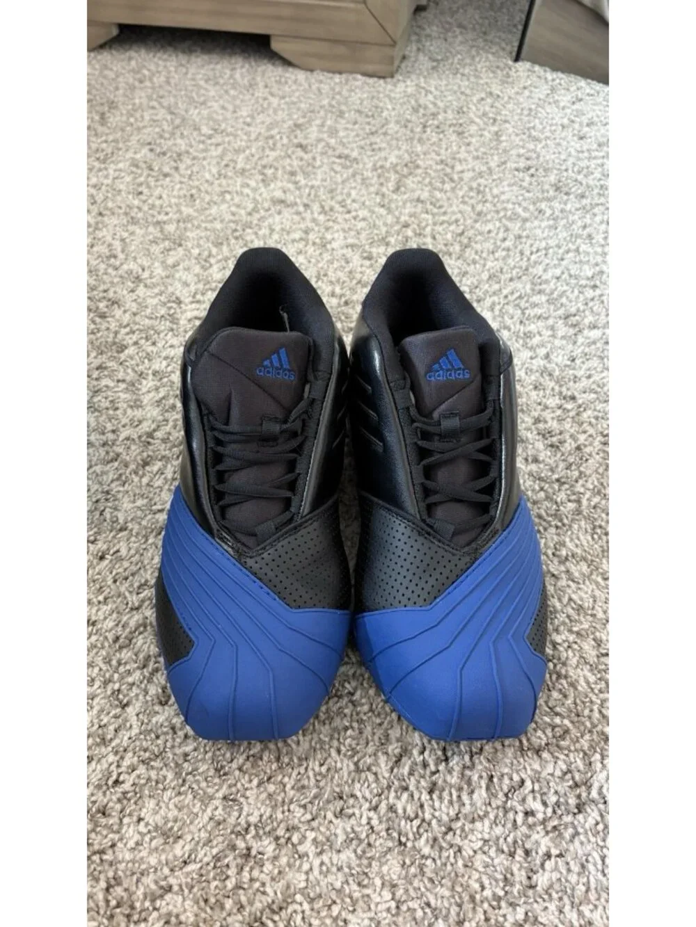 NEW Adidas T-Mac 1 EE6843 Blue Black Lace-Up Basketball Sneaker Shoes Mens US 10